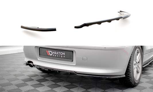 Central Arriere Splitter (avec une barre verticale) BMW 1 E81 Facelift BM-1-81F-RSD1G+RD1G