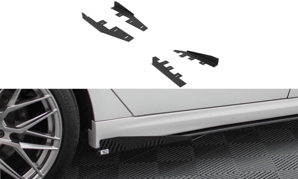 Side Flaps Ford Mondeo Sport Mk5 Facelift / Fusion Sport Mk2 Facelift FOMO5FSPORTCNC-SF1G