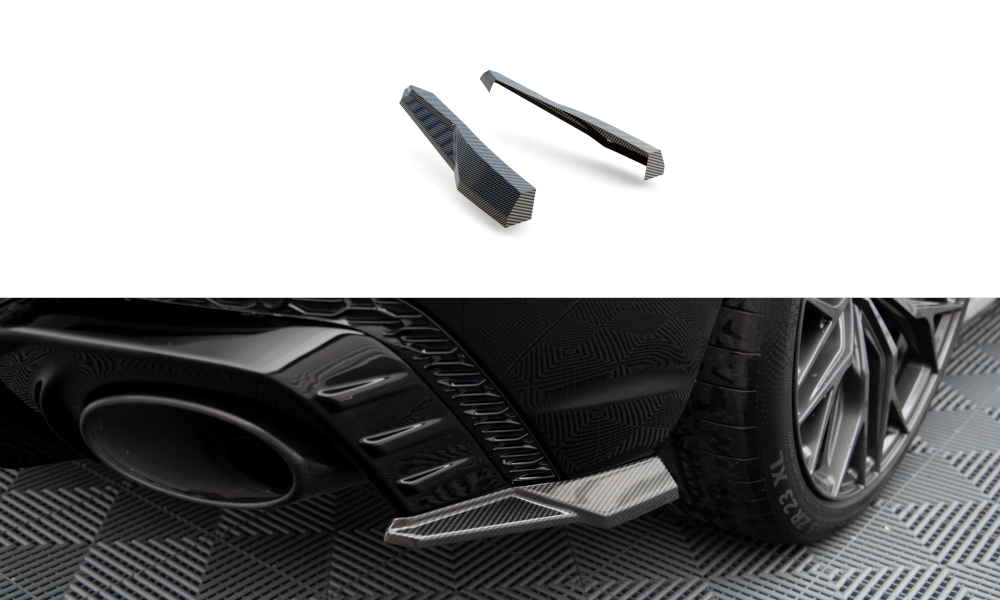 Fibre de Carbone Lames De Pare-Chocs Arrière Latérales Audi RSQ8 Mk1 CF-AU-RSQ8-1-RSD1-245-P