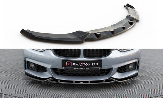 Lame Du Pare-Chocs Avant V.3 BMW 4 Coupe / Gran Coupe / Cabrio M-Pack F32 / F36 / F33 BM-4-F32-MPACK-FD3G