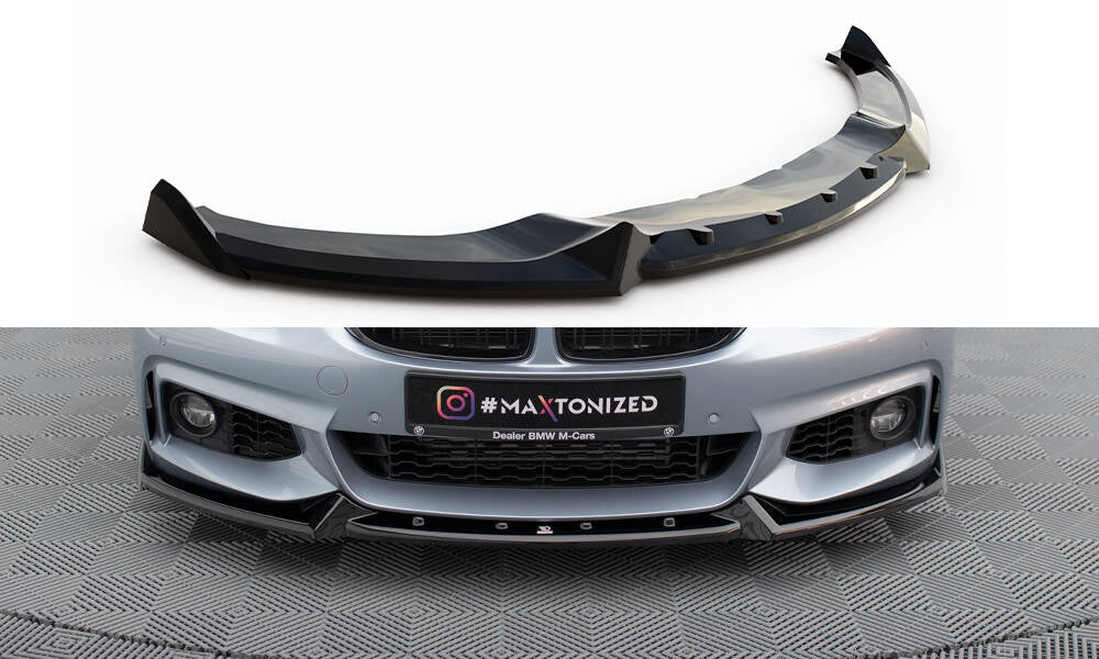 Lame Du Pare-Chocs Avant V.4 BMW 4 Coupe / Gran Coupe / Cabrio M-Pack F32 / F36 / F33 BM-4-F32-MPACK-FD4G