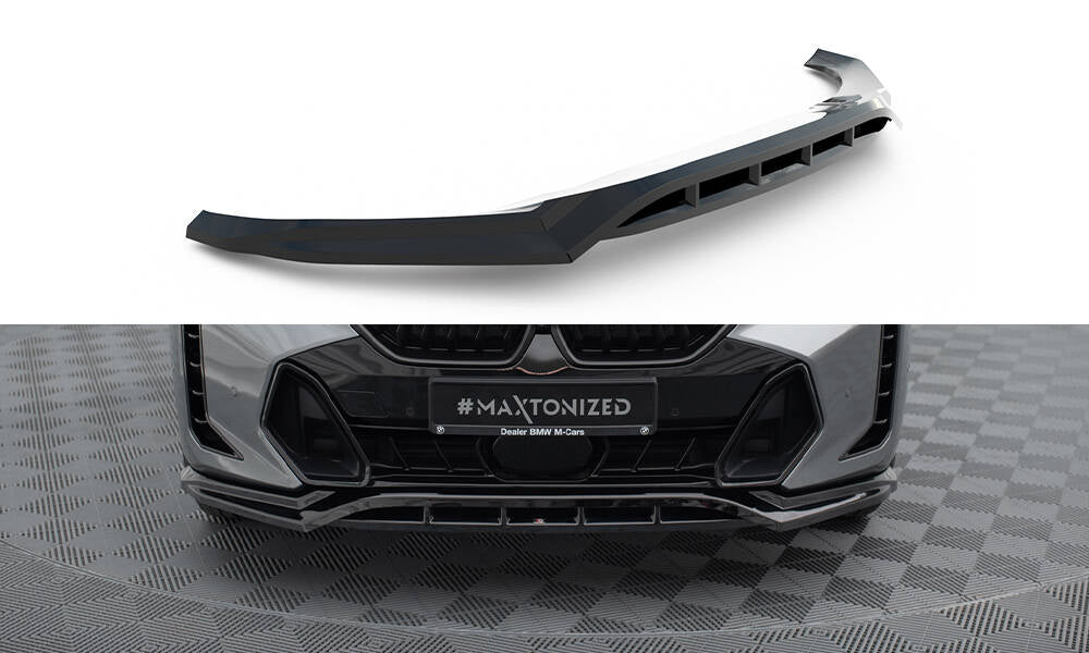 Lame Du Pare-Chocs Avant V.1 BMW X6 M-Pack G06 Facelift BM-X6-G06F-MPACK-FD1G+FD1RG