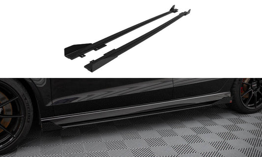 Street Pro Rajouts Des Bas De Caisse V.1 + Flaps Audi RS3 Sedan 8V Facelift AURS38VFSCNC-SD1BRB+SF1G