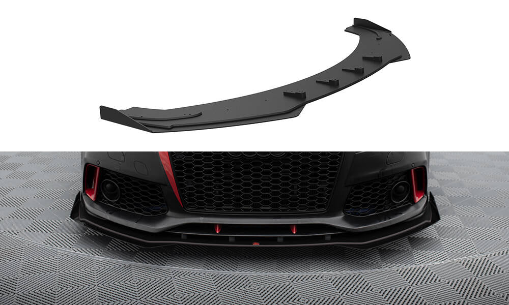 Street Pro Lame Du Pare-Chocs Avant  + Flaps Audi A7 RS7 Look C7 AUA7C7RS7LOOKCNC-FD1BRB+FSF1G