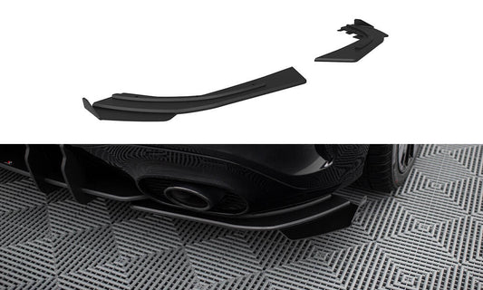Street Pro Lame Du Pare Chocs Arriere + Flaps Mercedes-AMG A35 Hatchback W177 MEA177F35CNC-RSD1B+RSF1G