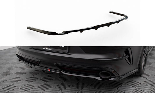 Central Arriere Splitter (avec une barre verticale) Kia Proceed GT Mk1 Facelift KI-CE-3F-PRO-GT-RD1G+RD2G