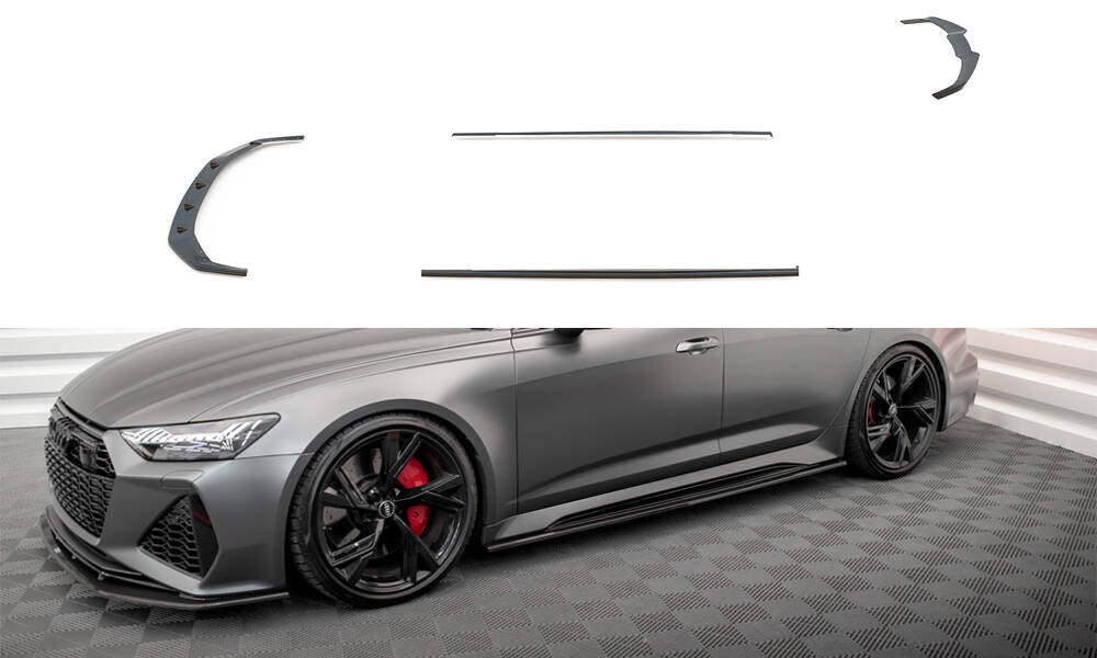 Set of Carbon Fiber Splitters Audi RS6 C8 CF-AU-RS6-C8-SET