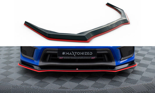 Lame Du Pare-Chocs Avant V.2 Subaru WRX STI Mk1 Facelift SU-IM-4F-WRX-STI-FD1G+FD1RRED