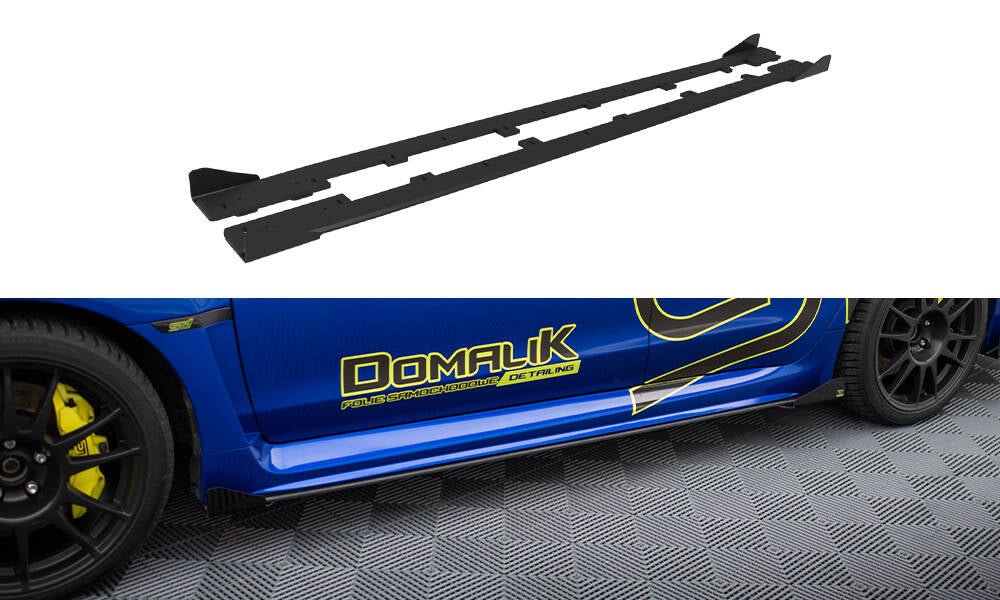 Street Pro Rajouts Des Bas De Caisse + Flaps Subaru WRX STI Mk1 SUIM4FWRXSTICNC-SD1B+SF1G