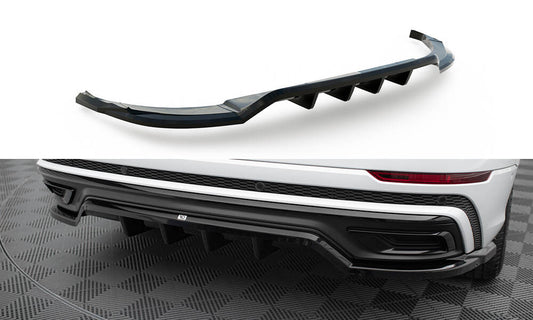 Central Arriere Splitter (avec une barre verticale) Audi Q8 S-Line Mk1 AU-Q8-1-SLINE-RD1G+RD2G