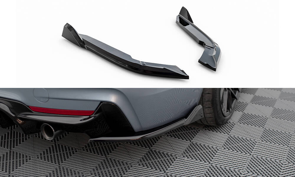 Lames De Pare-Chocs Arrière Latérales V.5 BMW 4 Coupe M-Pack F32  BM-4-F32-MPACK-RSD5G
