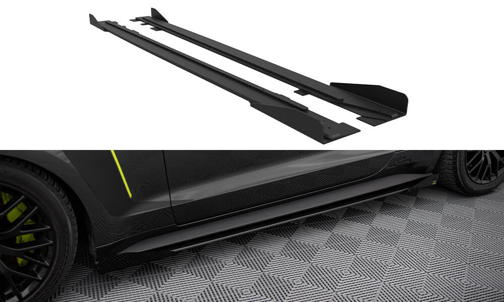 Street Pro Rajouts Des Bas De Caisse + Flaps Ford Mustang GT Mk6  FOMU6GTCNC-SD1B+SF1G