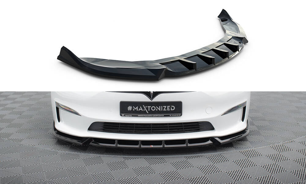 Lame Du Pare-Chocs Avant V.1 Tesla Model S Plaid Mk1 Facelift TE-MODELS-1F2-PL-FD1G