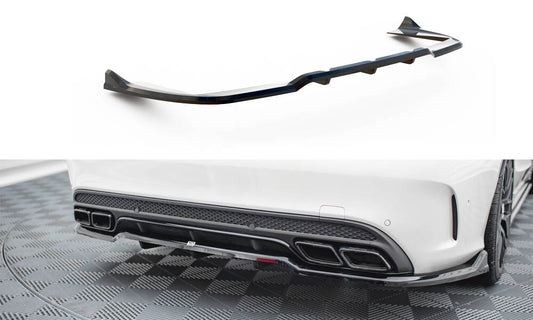 Central Arriere Splitter (avec une barre verticale) Mercedes-AMG C63 Sedan / Estate W205 / S205 ME-C-205-63-RD1G+RD2G