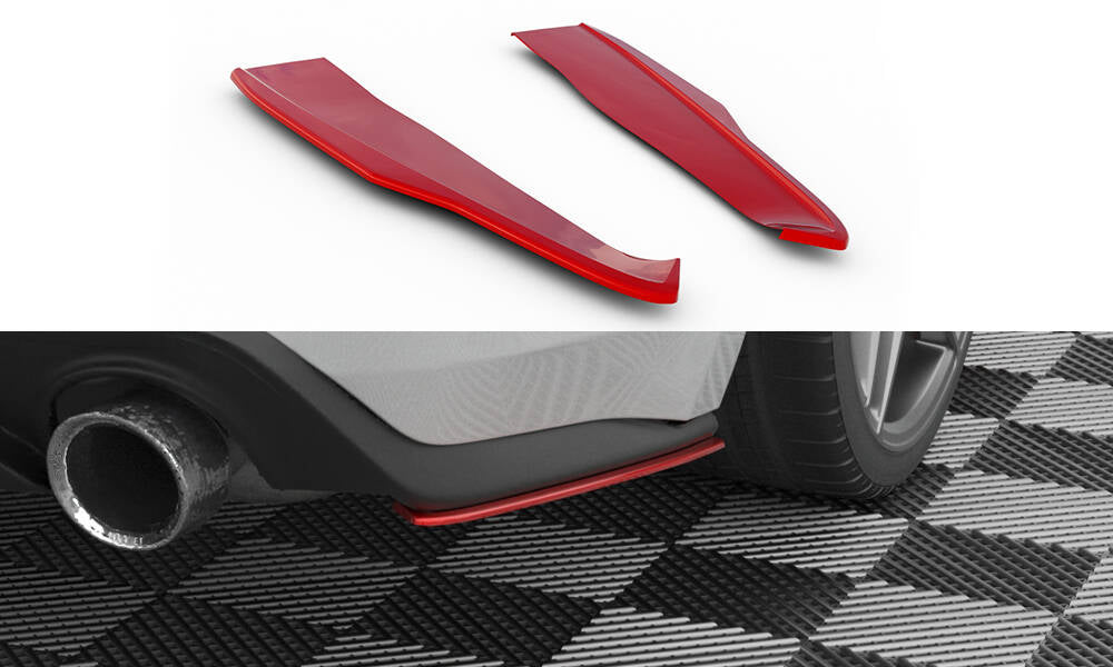 Lames De Pare-Chocs Arrière Latérales V.2 Ford Mustang Mk6 Facelift FO-MU-6F-RSD2RED