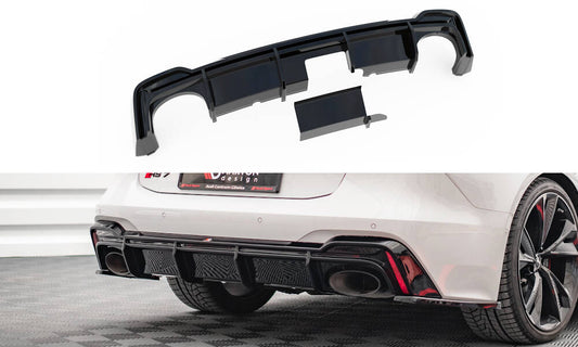 Diffuseur Arrière Complet Audi RS6 C8 / RS7 C8 (Version avec attelage) AU-RS6-C8-RS1G+RS1RG