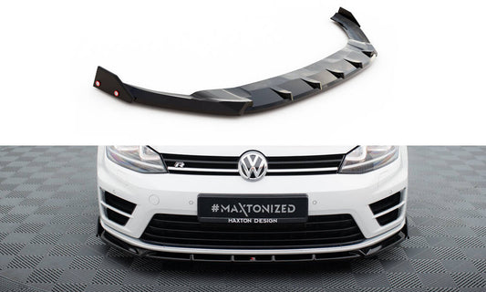Lame Du Pare-Chocs Avant V.5 + Ailerons Volkswagen Golf R Mk7 VW-GO-7-R-FD5G+FSF1B