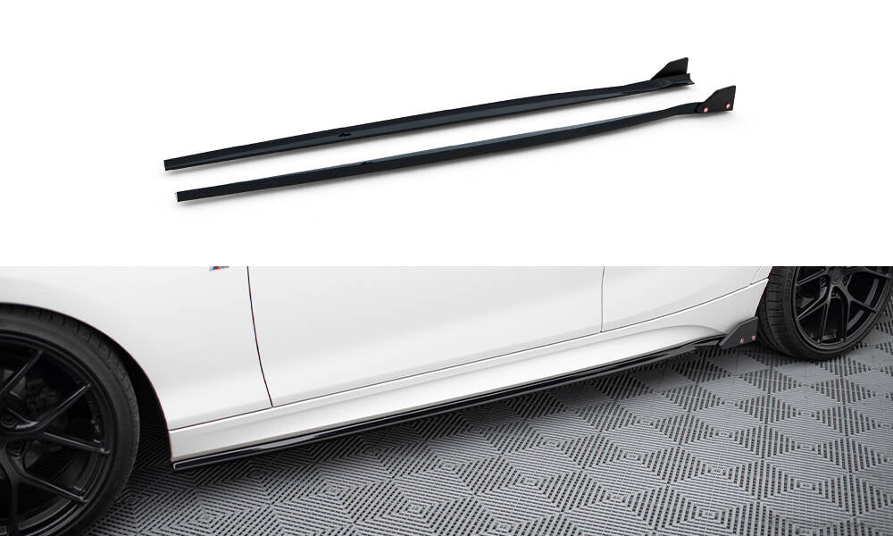 Rajouts Des Bas De Caisse V.4 + Flaps BMW 1 M-Pack / M140i F20 Facelift BM-1-F20F-M-SD4G+SF1B