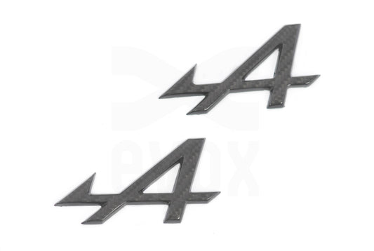 EVOX Pack "Identité" Monogramme en Carbone Alpine A110 Avant ou arrière