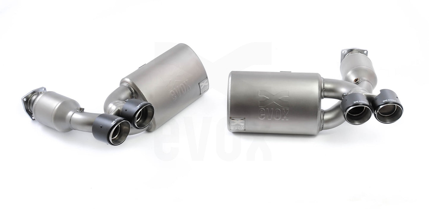 EVOX Silencieux-Catalyseurs Supersport Porsche 997 Turbo MKI Carbone