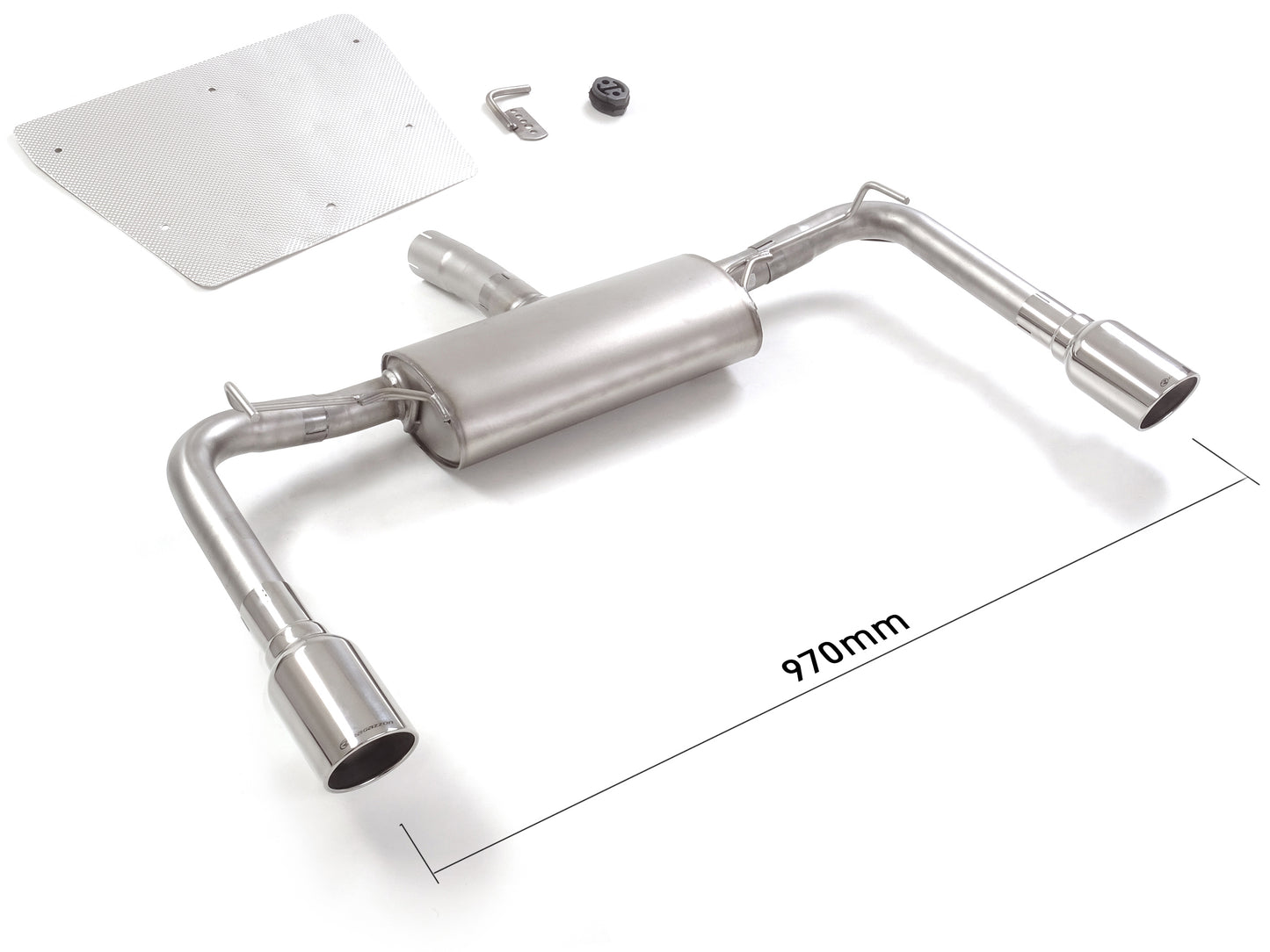 Silencieux arrière duplex Ragazzon en Inox (50.0513.60)