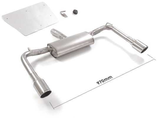 Silencieux arrière duplex Ragazzon en Inox (50.0513.60)