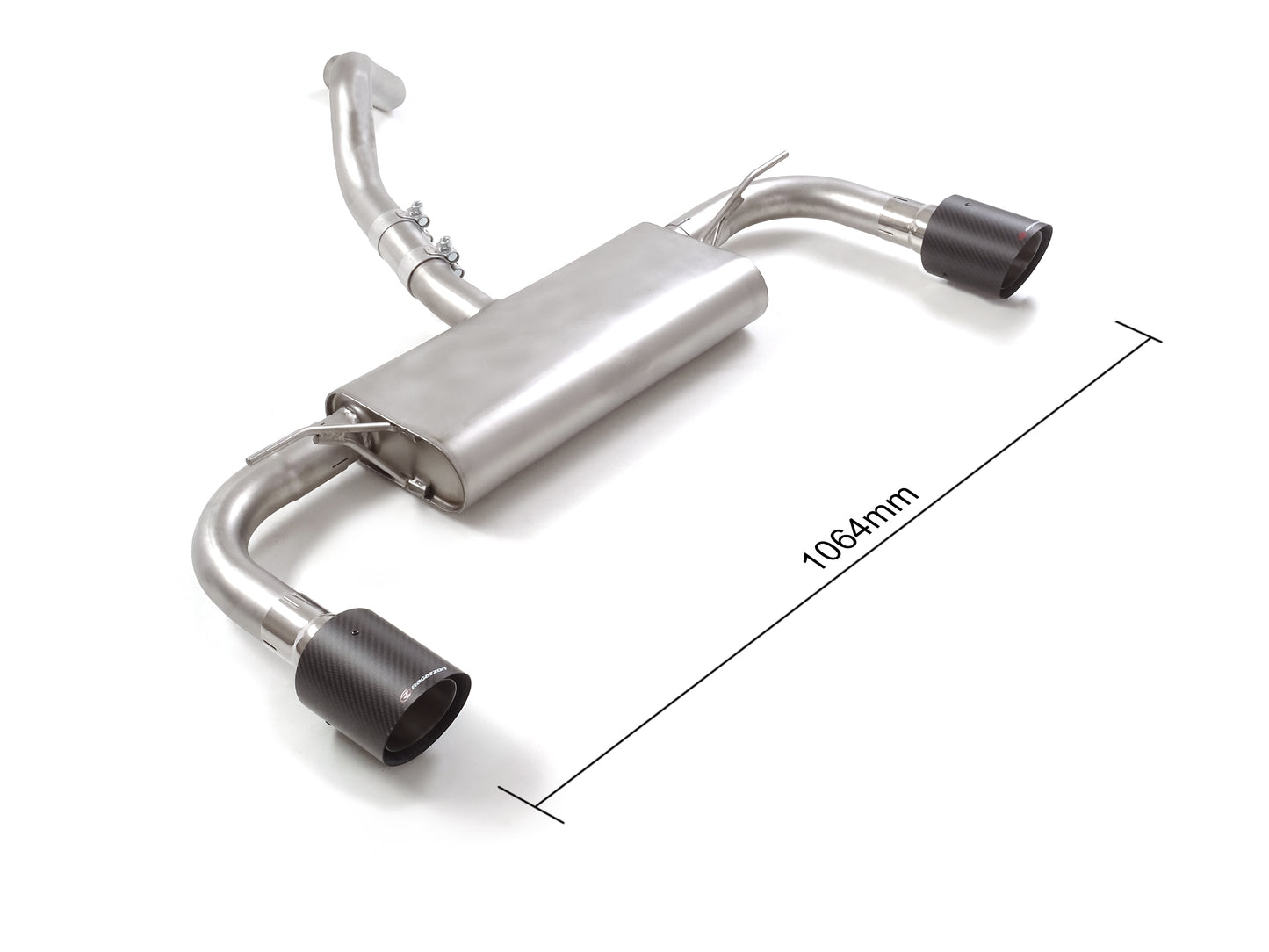 Silencieux arrière duplex Ragazzon en Inox (50.1070.74)