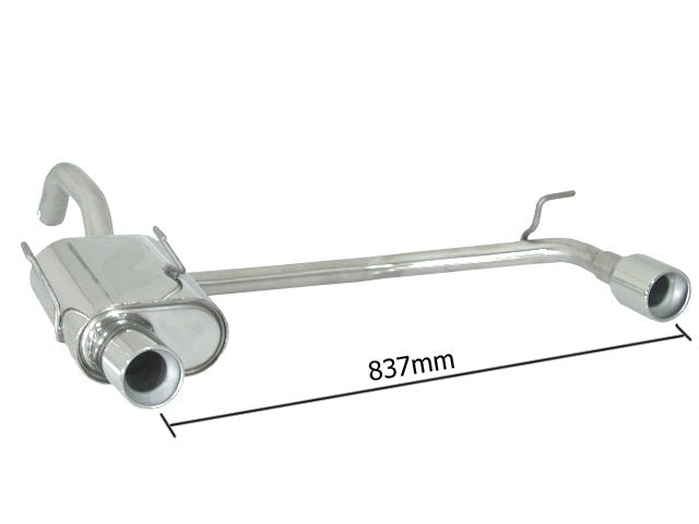 Silencieux arrière duplex Ragazzon en Inox (50.0178.05)