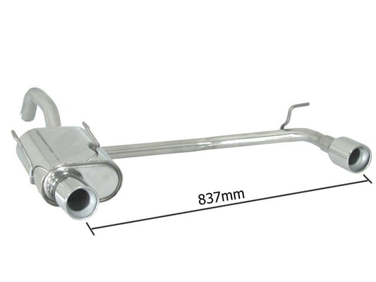 Silencieux arrière duplex Ragazzon en Inox (50.0178.05)