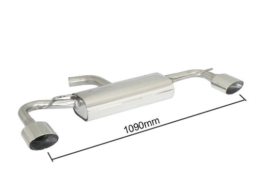 Silencieux arrière duplex Ragazzon en Inox (50.0281.12)