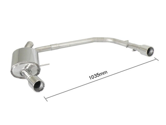 Silencieux arrière duplex Ragazzon en Inox (50.0327.05)