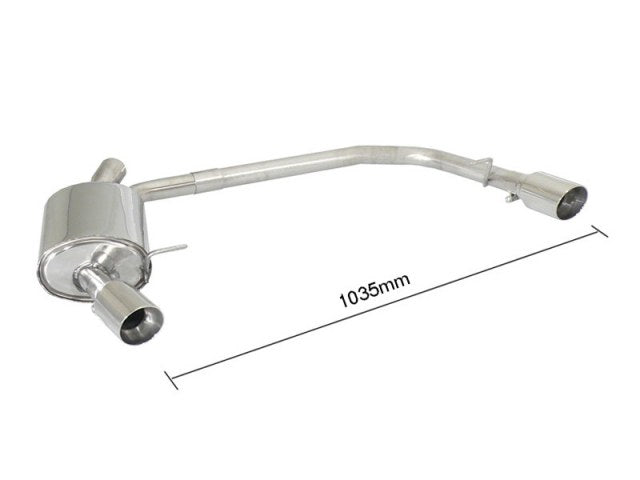 Silencieux arrière duplex Ragazzon en Inox (50.0327.60)