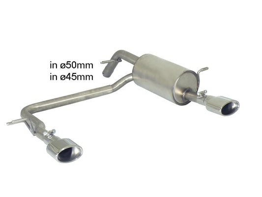 Silencieux arrière duplex Ragazzon en Inox (50.0458.10)