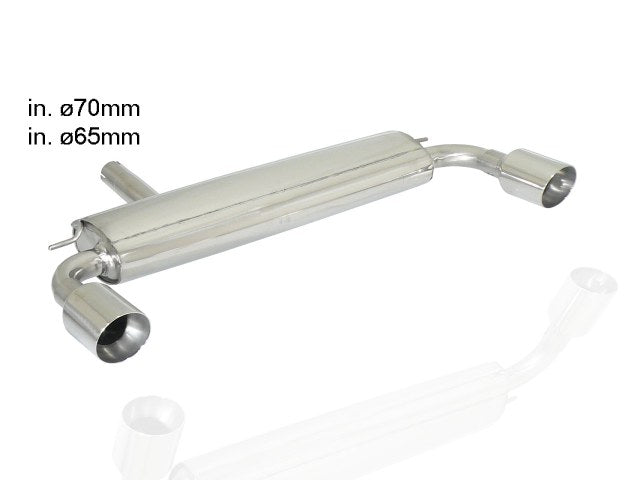 Silencieux arrière duplex Ragazzon en Inox (50.0480.60)