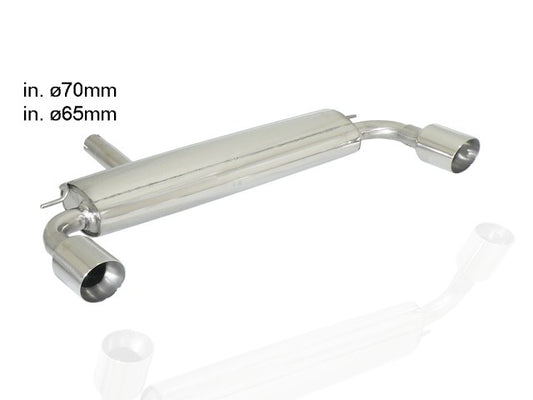 Silencieux arrière duplex Ragazzon en Inox (50.0480.60)