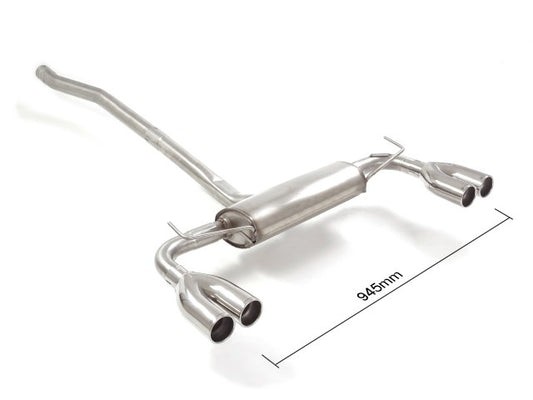 Silencieux arrière duplex Ragazzon en Inox (50.0552.25)