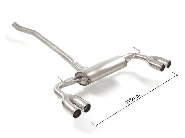 Silencieux arrière duplex Ragazzon en Inox (50.0740.25)