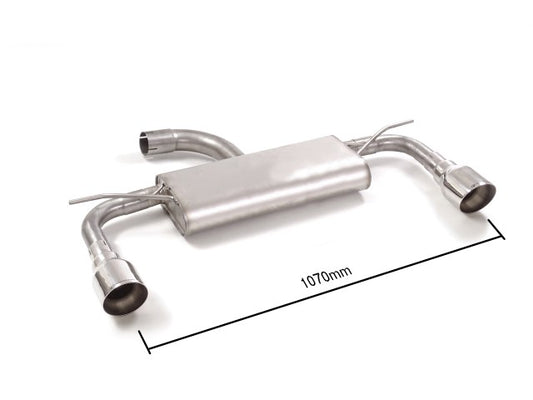 Silencieux arrière duplex Ragazzon en Inox (50.0931.61)