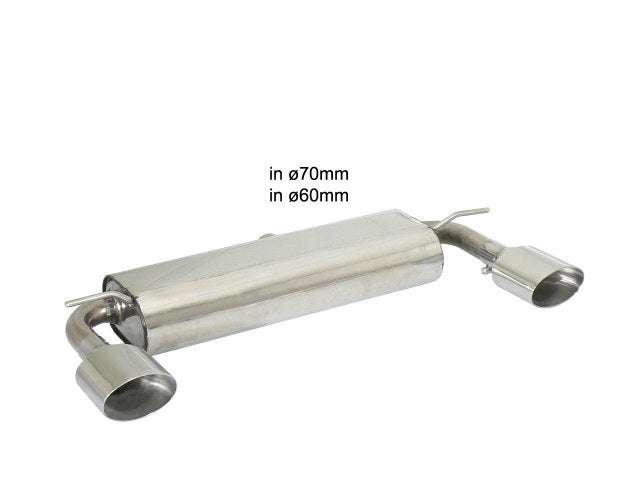 Silencieux arrière duplex Ragazzon en Inox (50.0397.12)