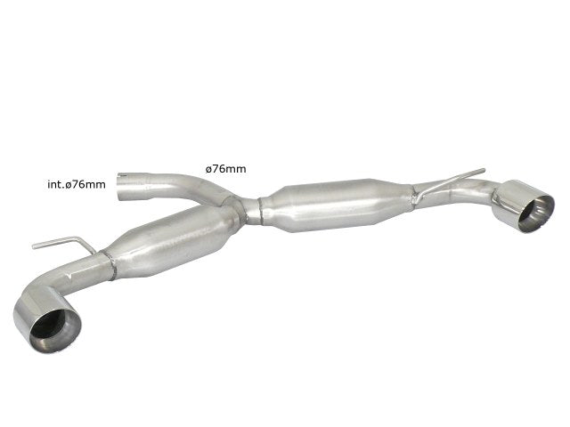 Silencieux arrière duplex Ragazzon en Inox (58.0586.61)