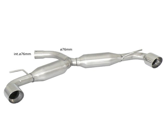 Silencieux arrière duplex Ragazzon en Inox (58.0586.61)