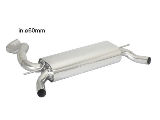 Silencieux arrière duplex Ragazzon en Inox (58.0614.00)