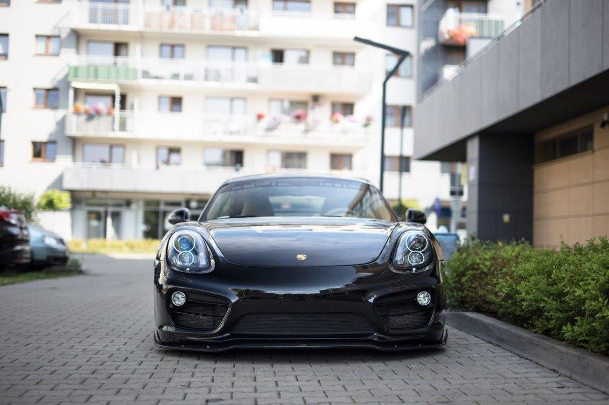 LAME DU PARE-CHOCS AVANT V.1 Porsche Cayman Mk2 981C PO-CA-981-FFD1FP