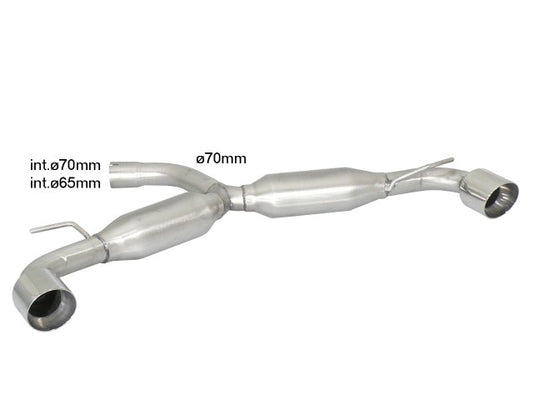 Silencieux arrière duplex Ragazzon en Inox (58.0585.61)