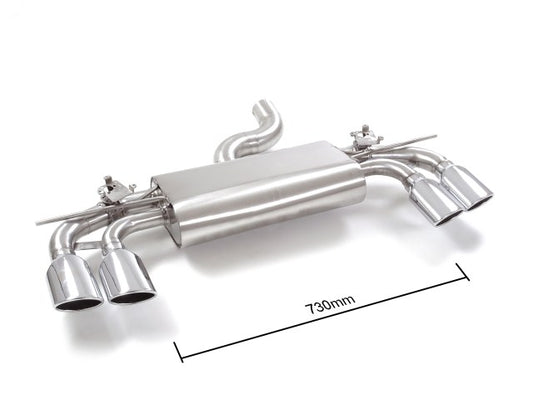 Silencieux arrière duplex Ragazzon en Inox (58.0917.35)