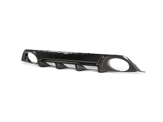 Diffuseur en carbone noir brillant Akrapovic DI-AU/CA/2/G