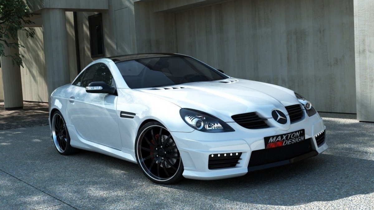 SET DES BAS DE CAISSE MERCEDES SLK R171 (SLK R172 AMG LOOK) ABS PLASTIQUE ME-SLK-R171-AMG-R172-S1A