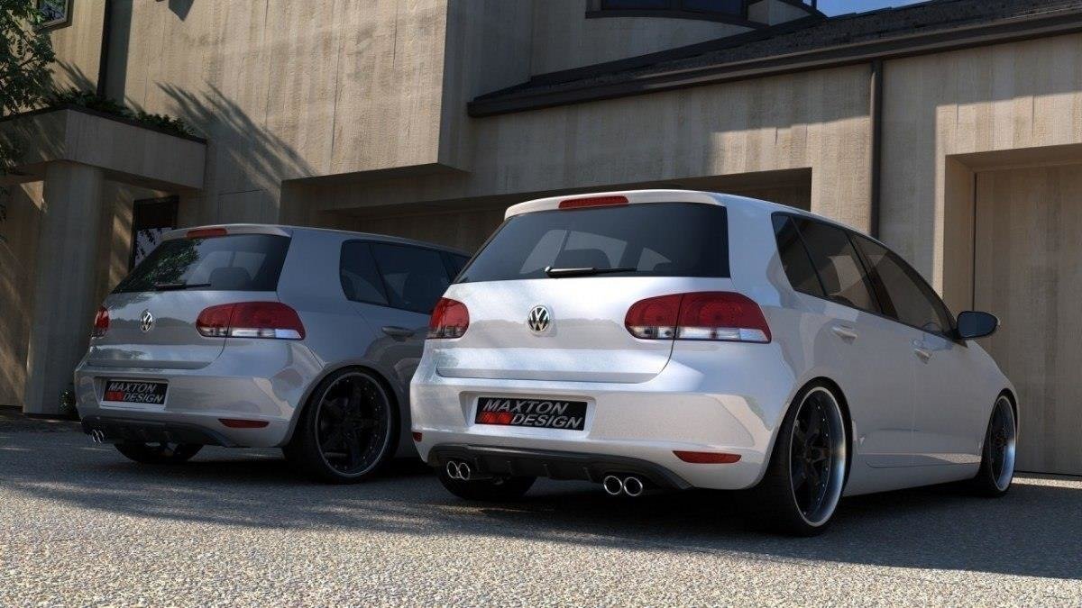 RAJOUT DU PARE-CHOCS ARRIERE VW GOLF VI AVEC 2 ECHAPPEMENT VW-GO-6-RS2G
