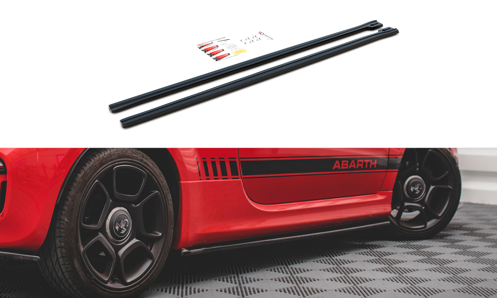 SET DES DIFFUSEUR DES BAS DE CAISSE FIAT 500 ABARTH MK1 FACELIFT FI-500-1F-AB-SD1G