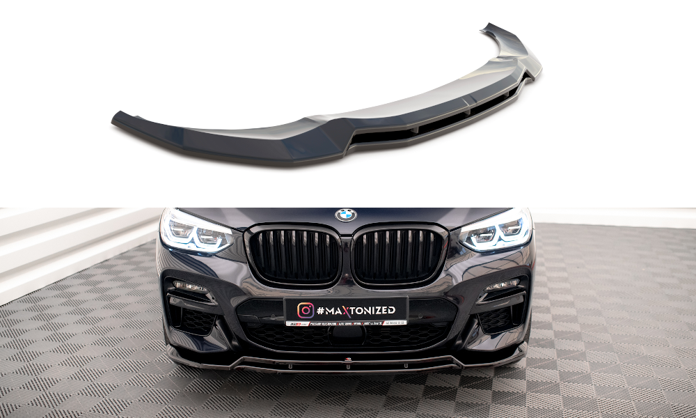 LAME DU PARE-CHOCS AVANT / SPLITTER V.1 BMW X3 M40d / M40i / M-Pack G01  BM-X3-01-MPACK-FD1G+FD1RG